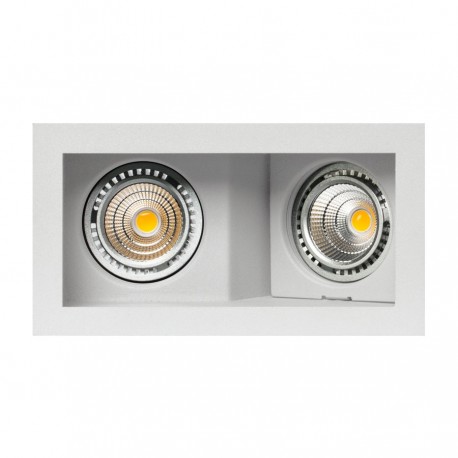 OJO DE BUEY LED CUADRADO ABATIBLE DOBLE 7W VARIOS COLORES BJF