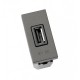 CARGADOR USB ESTRECHO PLATA 2A NIESSEN ZENIT N2185.2PL