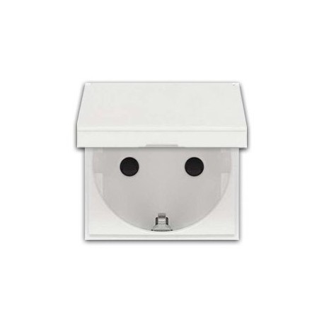 BASE ENCHUFE 2P+T SCHUKO CON TAPA BLANCA NIESSEN ZENIT N2288.1BL