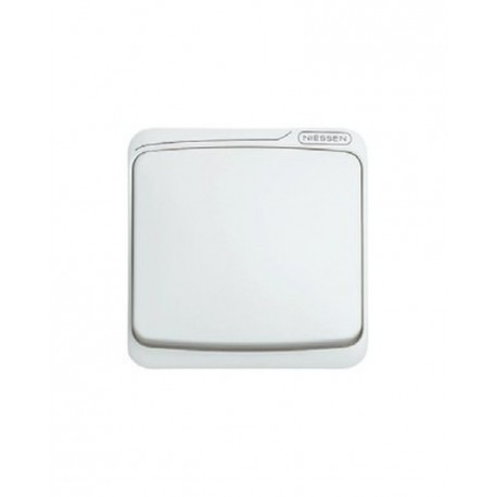 TECLA SIMPLE BLANCO ESTANCO IP44 NIESSEN ARCO 8701 BA