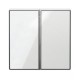TAPA TECLA DOBLE CRISTAL BLANCO NIESSEN SKY 8511 CB