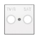 TAPA TOMA TV CRISTAL BLANCO NIESSEN SKY 8550.1 CB
