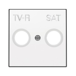 TAPA TOMA TV CRISTAL BLANCO NIESSEN SKY 8550.1 CB