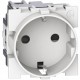 BASE DE ENCHUFE SCHUKO 16A BLANCA BTICINO LIVING NOW KW4141
