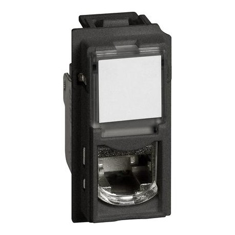 TOMA INFORMATICA NEGRA RJ45 UTP CAT6 BTICINO LIVING NOW KG4279C6
