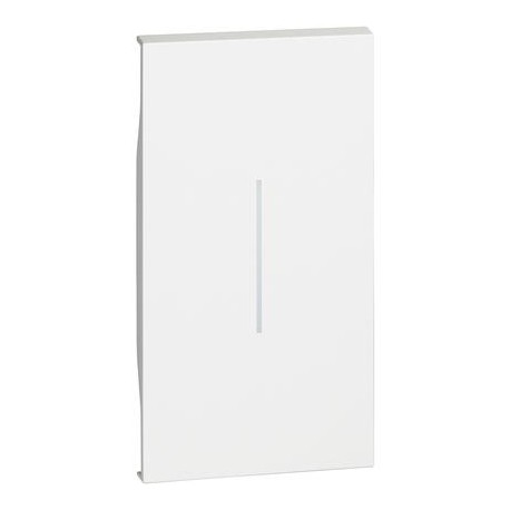 TECLA ANCHA BLANCA PARA MECANISMOS BTICINO LIVING NOW KW01M2