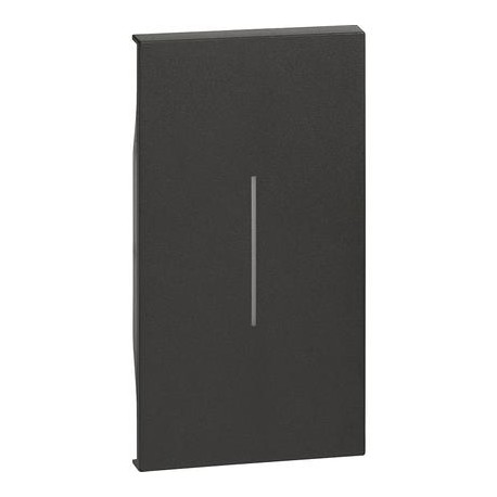 TECLA ANCHA NEGRA PARA MECANISMOS BTICINO LIVING NOW KG01M2