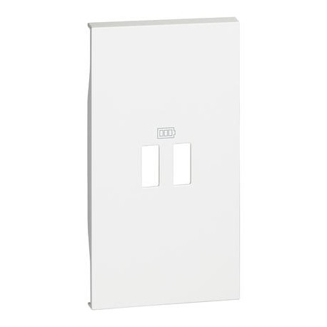 TAPA BLANCA PARA CARGADOR DOBLE USB BTICINO LIVING NOW KW12C