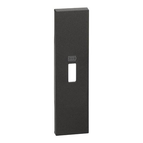 TAPA NEGRA PARA CARGADOR SIMPLE USB BTICINO LIVING NOW KG10C