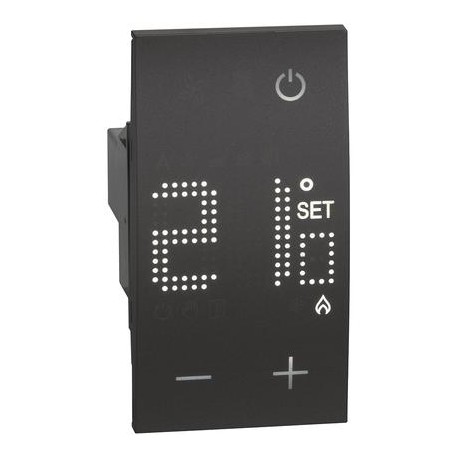 TERMOSTATO ELECTRONICO NEGRO BTICINO LIVING NOW KG4441