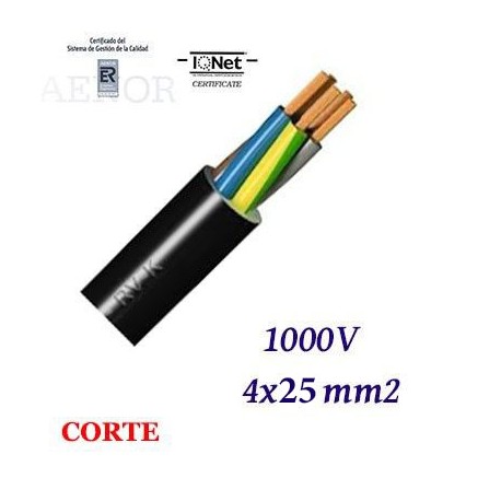 MANGUERA RV-K 4X25 MM2 1000V - POR METROS
