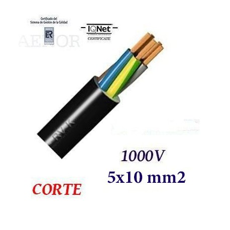 MANGUERA RV-K 5X10 MM2 1000V - POR METROS