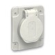 BASE SCHUKO DE EMPOTRAR GRIS 65X85MM 2P+T IP54 SCHNEIDER PKS61G