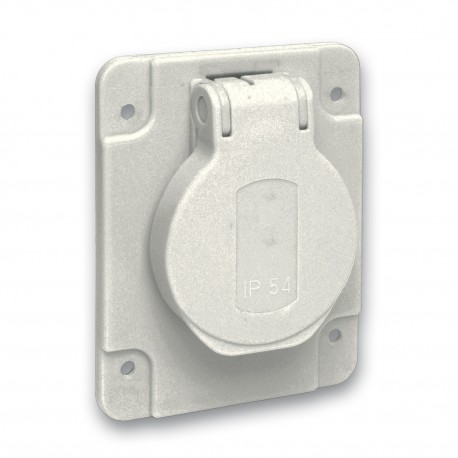 BASE SCHUKO DE EMPOTRAR GRIS 65X85MM 2P+T IP54 SCHNEIDER PKS61G