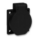 BASE SCHUKO DE EMPOTRAR NEGRA 50X50MM 2P+T IP54 SCHNEIDER PKS51N