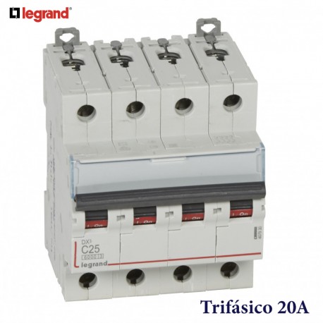 AUTOMATICO MAGNETOTERMICO TRIFASICO 4P 20A LEGRAND 407929
