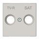 TAPA BLANCA PARA TOMA TV/R-SAT NIESSEN SKY 8550.1 BL