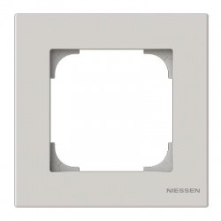 MARCO 1 ELEMENTO BLANCO PERFIL GRIS NIESSEN SKY 8571 BL