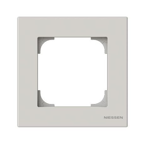 MARCO 1 ELEMENTO BLANCO PERFIL GRIS NIESSEN SKY 8571 BL