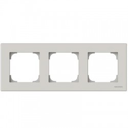 MARCO 3 ELEMENTOS BLANCO PERFIL GRIS NIESSEN SKY 8573 BL