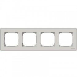 MARCO 4 ELEMENTOS BLANCO PERFIL GRIS NIESSEN SKY 8574 BL