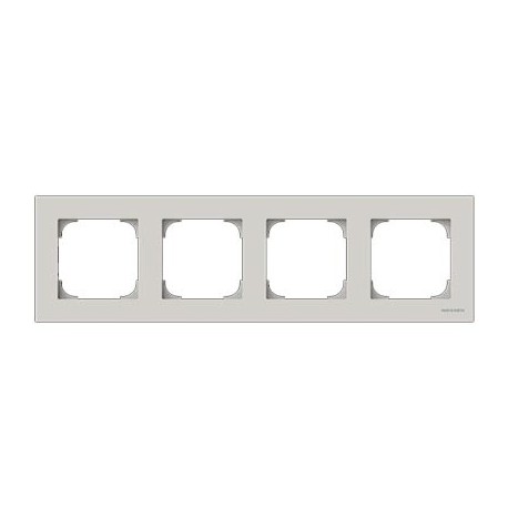 MARCO 4 ELEMENTOS BLANCO PERFIL GRIS NIESSEN SKY 8574 BL