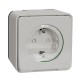 ENCHUFE COMPLETO ESTANCO BLANCO DE SUPERFICIE 16A IP55 SCHNEIDER MUREVA STYL MUR39206