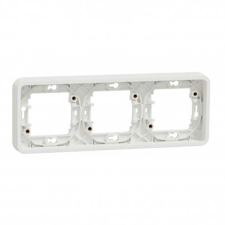 MARCO ESTANCO BLANCO 3 ELEMENTOS DE EMPOTRAR BLANCO IP55 SCHNEIDER MUREVA STYL MUR39109