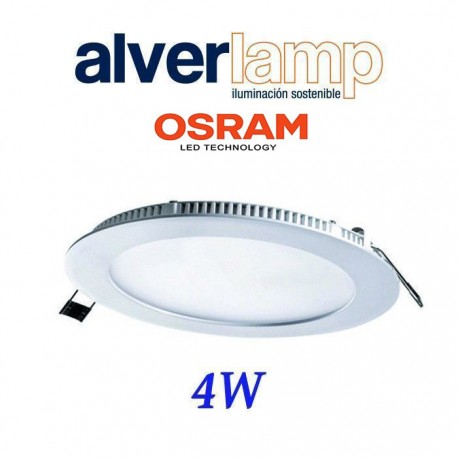 DOWNLIGHT LED 4W EMPOTRAR REDONDO BLANCO 6000K ALVERLAMP DL04PL60