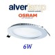 DOWNLIGHT LED 6W EMPOTRAR REDONDO BLANCO 6000K ALVERLAMP DL06PL60
