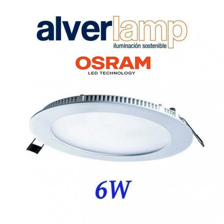 DOWNLIGHT LED 6W EMPOTRAR REDONDO BLANCO 6000K ALVERLAMP DL06PL60