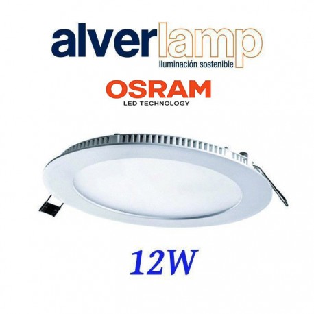 DOWNLIGHT LED 12W EMPOTRAR REDONDO BLANCO 6000K ALVERLAMP DL12PL60AL