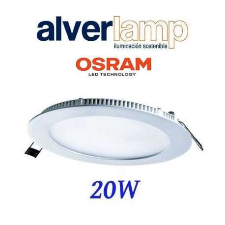 DOWNLIGHT LED 20W EMPOTRAR CUADRADO BLANCO 6000K ALVERLAMP DL18PL60AL