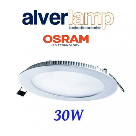DOWNLIGHT LED 30W EMPOTRAR REDONDO BLANCO 6000K ALVERLAMP DL30PL60AL