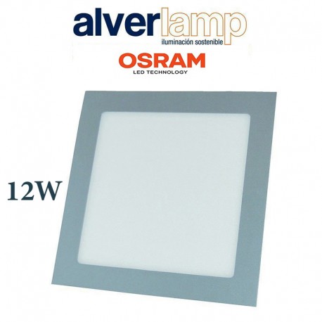 DOWNLIGHT LED 12W EMPOTRAR CUADRADO BLANCO 6000K ALVERLAMP DL12PL60C