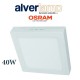 DOWNLIGHT LED 40W SUPERFICIE CUADRADO BLANCO ALVERLAMP DL40PL60SC