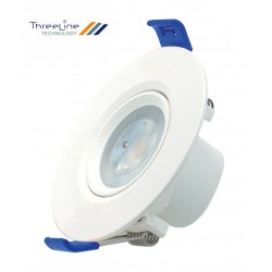 MINI DOWNLIGHT LED 7W BLANCO EMPOTRAR REDONDO BASCULANTE THREELINE MINIDLO7R