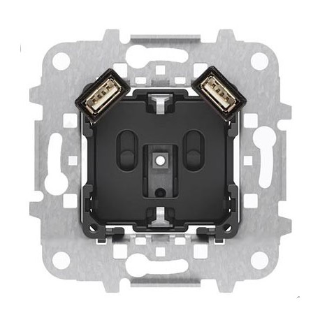 BASE SCHUKO CON DOBLE TOMA USB NIESSEN SKY 8188.3
