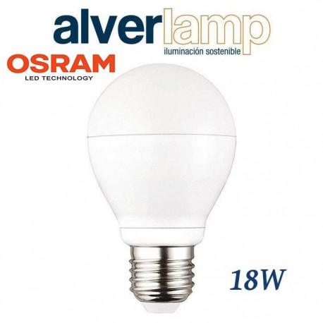 BOMBILLA LED 18W ROSCA E27 ESFERICA 3000-6000K ALVERLAMP LE182760
