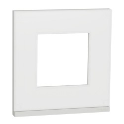 MARCO 1 ELEMENTO PURE BLANCO TRANSLUCIDO SCHNEIDER NEW UNICA NU600289