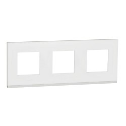 MARCO 3 ELEMENTOS PURE BLANCO TRANSLUCIDO SCHNEIDER NEW UNICA NU600689