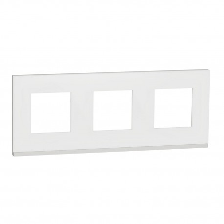 MARCO 3 ELEMENTOS PURE BLANCO TRANSLUCIDO SCHNEIDER NEW UNICA NU600689