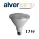 BOMBILLA DICROICA LED 12W PAR 38 CONEXION E27 APERTURA 120º ALVERLAMP
