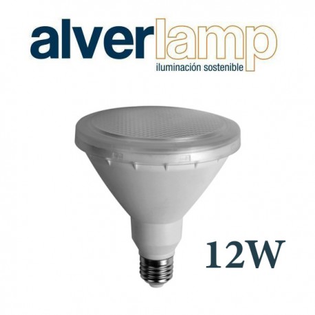 BOMBILLA DICROICA LED 12W PAR 38 CONEXION E27 APERTURA 120º ALVERLAMP