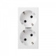 BASE SCHUKO DOBLE BLANCA SIMON 500 CIMA 50010432-030
