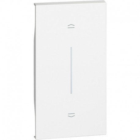TECLA BLANCA ANCHA PARA PULSADOR DE PERSIANAS BTICINO LIVING NOW KW05M2