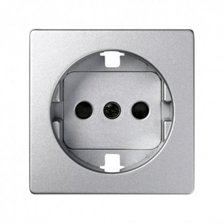 TAPA DE ENCHUFE ALUMINIO FRIO 2 P+TT LATERAL SIMON 82 82041-93
