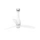 Ventilador de techo blanco brillo/transparente con motor DC ETERFAN LED 32000-9 - FARO ILUMINACION