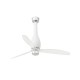 Ventilador de techo blanco mate/transparente con motor DC ETERFAN LED 32001-9 - FARO ILUMINACION
