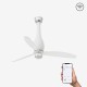Ventilador de techo blanco mate/transparente con motor DC SMART ETERFAN LED 32001WP-9 - FARO ILUMINACION